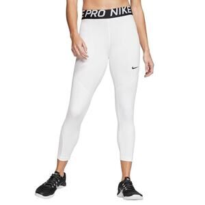 Nike Pro Dri-Fit White Activewear Compression Women's XL Crop Leggings Athletic